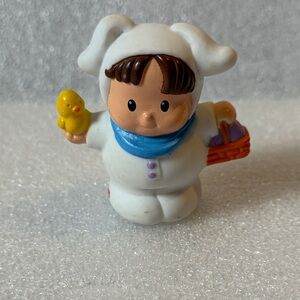 Fisher Price Little People White Bunny Boy Costume Easter